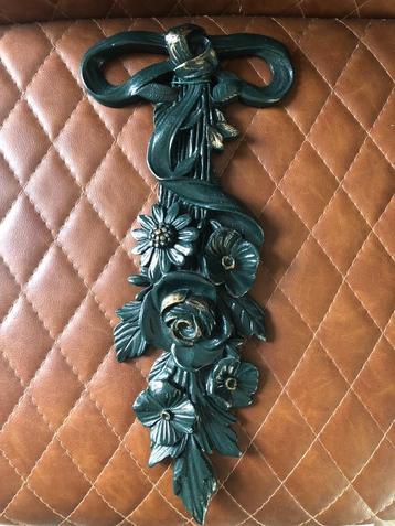 Donkergroene wanddecoratie BLOEMEN beschikbaar voor biedingen