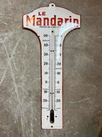 Le Mandarin likeur emaille bord thermometer, Reclamebord, Gebruikt, Ophalen of Verzenden, Nvt