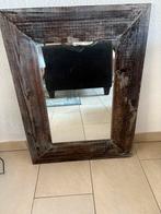 Spiegel met houtenframe, Ophalen, Zo goed als nieuw, 75 tot 100 cm, Minder dan 100 cm