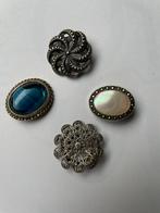 Vintage sjaal clips, Sieraden, Tassen en Uiterlijk, Broches, Ophalen of Verzenden, Zo goed als nieuw, Overige kleuren, Overige materialen