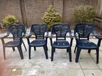 4 st Stapel Tuinstoelen, Ophalen, Zo goed als nieuw, Kunststof, Stapelbaar