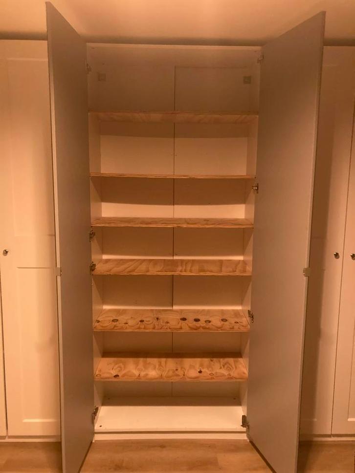 IKEA Pax Kast met Spiegeldeuren & 6 Planken, Huis en Inrichting, Kasten | Kledingkasten, Gebruikt, 200 cm of meer, 100 tot 150 cm
