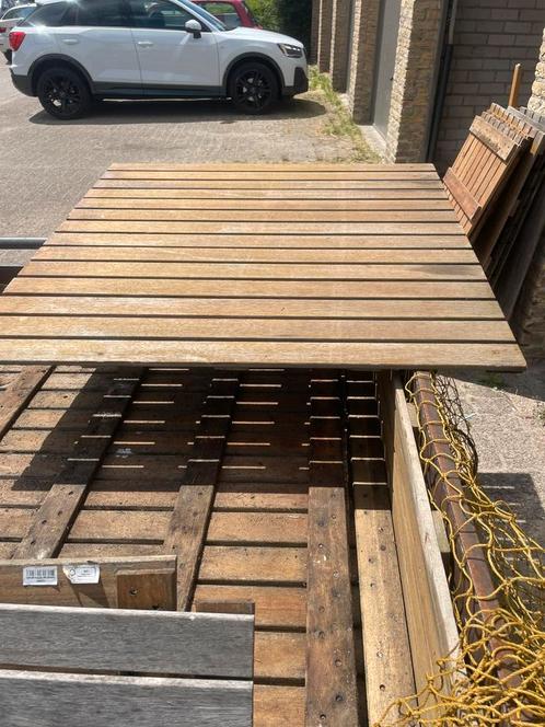 Hardhouten vlonders vlondertegels , zgan 39 m2, Tuin en Terras, Terrasdelen en Vlonders, Zo goed als nieuw, Hout, Ophalen