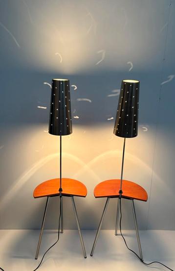 Set vintage design nachtkastjes Philippe Starck Anne Nilsson beschikbaar voor biedingen