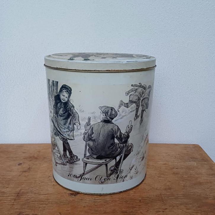 Blik 100 jaar Ot en Sien, Verzamelen, Blikken, Zo goed als nieuw, Overige, Overige merken, Ophalen of Verzenden