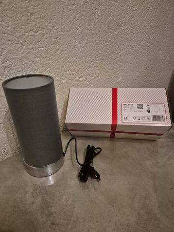 Grijze tafellamp - Nieuw in doos! beschikbaar voor biedingen