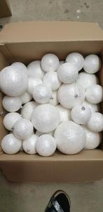 Witte tempex kerstballen, Ophalen of Verzenden, Nieuw