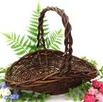 Prachtige grote bruine wilgen strooimand., Ophalen of Verzenden, Nieuw, Feestartikel, Geboorte of Huwelijk