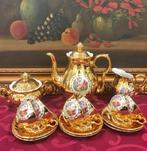 Gemerkt oud mokka servies compleet kofie / theeservies, Antiek en Kunst, Ophalen of Verzenden