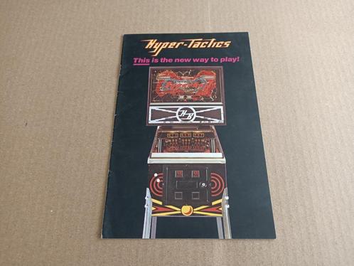Boekje: Williams Hyperball (1981) Flipperkast, Verzamelen, Automaten | Flipperkasten, Gebruikt, Williams, Verzenden