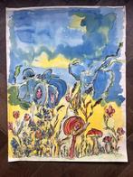 Mooi Kleurrijke Aquarel op Papier!, Ophalen of Verzenden