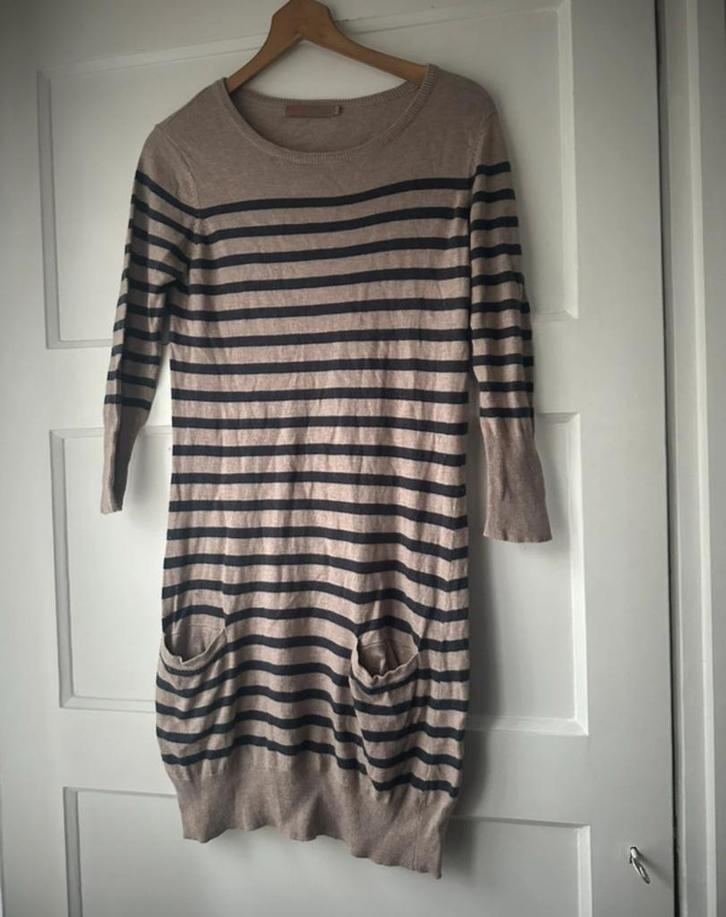 Fijn bretons gestreepte gebreide wollen jurk Saint Tropez, Kleding | Dames, Jurken, Zo goed als nieuw, Maat 34 (XS) of kleiner