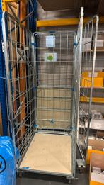 Grote metalen rolcontainer kooi 200 x 65 cm, Doe-het-zelf en Verbouw, Transportwagens, Ophalen, Zo goed als nieuw, Transportkar