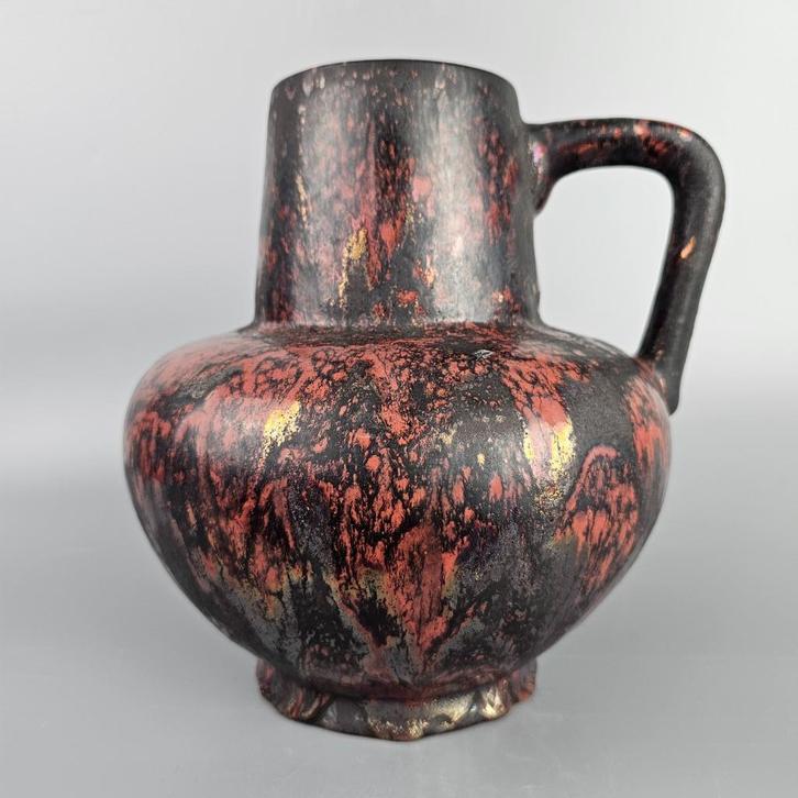 West-Duitse Fat Lava vaas Otto Keramik Ätna decor, Antiek en Kunst, Antiek | Vazen, Ophalen