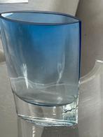 Vaas Krosno design, Blauw, Ophalen of Verzenden, Minder dan 50 cm, Glas