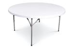Ronde inklapbare tafel 150 cm bij 74 cm, Huis en Inrichting, Tafels | Eettafels, Ophalen of Verzenden, Zo goed als nieuw, Vijf personen of meer