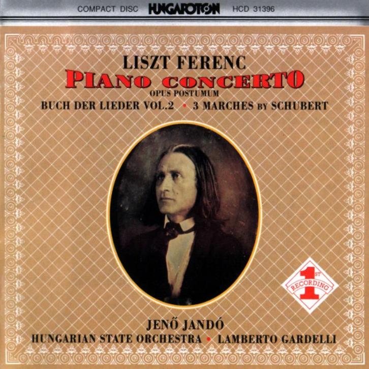 LISZT Piano concerto CD JANDO HUNGAROTON, Cd's en Dvd's, Cd's | Klassiek, Gebruikt, Kamermuziek, Romantiek, Ophalen of Verzenden