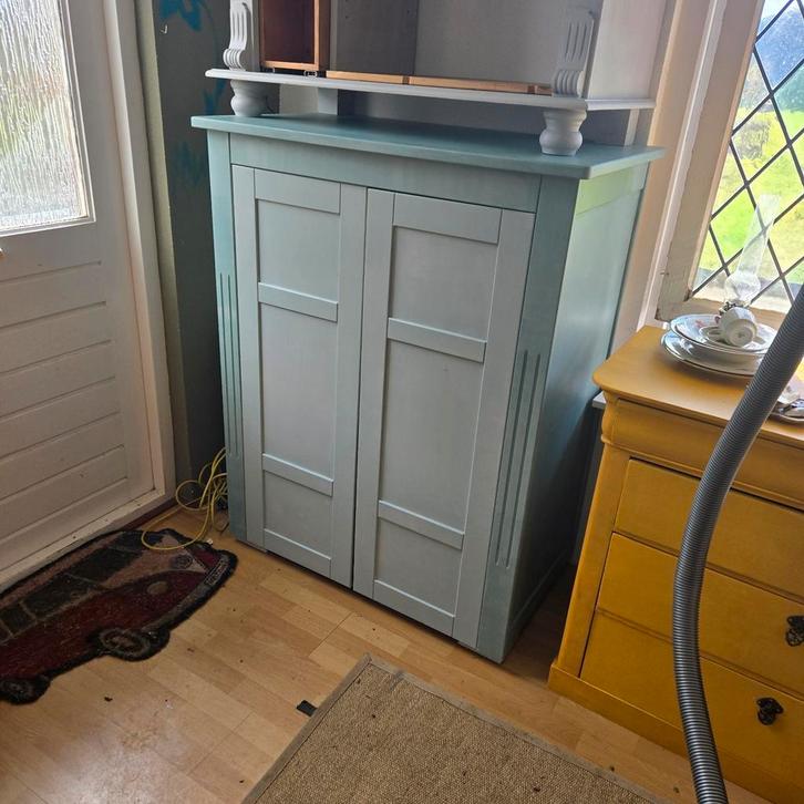 Kleding kast gerestaureerd/beschilderd, Huis en Inrichting, Kasten | Kledingkasten, Zo goed als nieuw, 100 tot 150 cm, 100 tot 150 cm