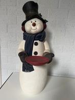 Leuke Sneeuwpop Decoratie 72 cm GROOT keramiek, Ophalen, Nieuw