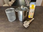 Aspergepan met aspergetang, Ophalen of Verzenden, Gebruikt, Rvs, Kookpan of Snelkookpan