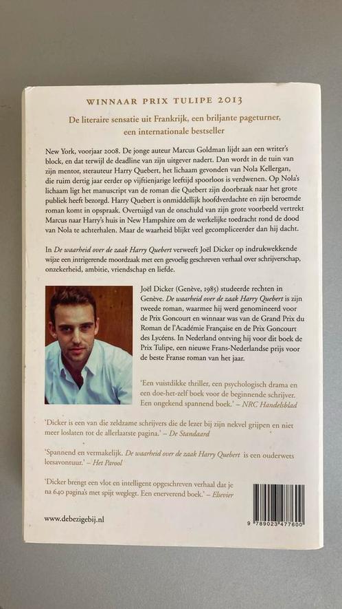 Joël Dicker - De waarheid over de zaak Harry Quebert, Boeken, Literatuur, Zo goed als nieuw, Nederland, Ophalen of Verzenden