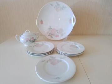 Vintage gebakstel pastel kleuren suikerpot gratis merk epiag beschikbaar voor biedingen