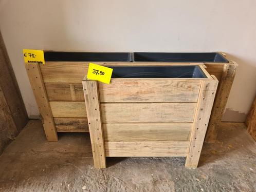 Plantenbakken: De Inzetter - Eenvoud - Op voorraad, Tuin en Terras, Bloembakken en Plantenbakken, Nieuw, Hout, Balkon, Tuin, 30 tot 60 cm