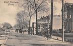 Gouda Graaf Florisweg t.h.v. P.C. Bothstraat met water, Zuid-Holland, Ongelopen, Voor 1920, Verzenden