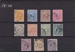 1891-1894, Prinses Wilhelmina, nvph nrs. 34 - 44, gebruikt., Postzegels en Munten, Postzegels | Nederland, T/m 1940, Verzenden