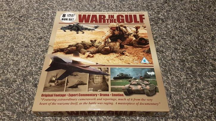Militairia Documentaire serie 1e Golfoorlog 8-DVD's (Mint), Cd's en Dvd's, Dvd's | Documentaire en Educatief, Zo goed als nieuw