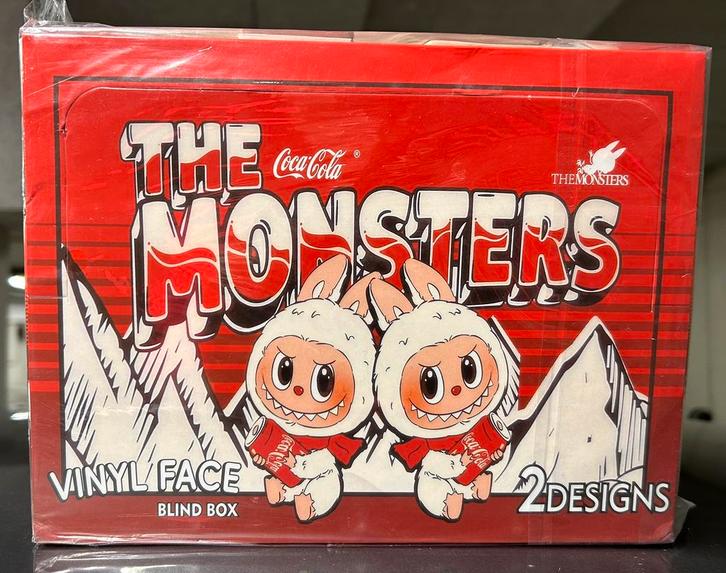 Coca Cola, labubu monsters, doos met 12 stuks, ongeopend, Verzamelen, Poppetjes en Figuurtjes, Zo goed als nieuw, Ophalen of Verzenden