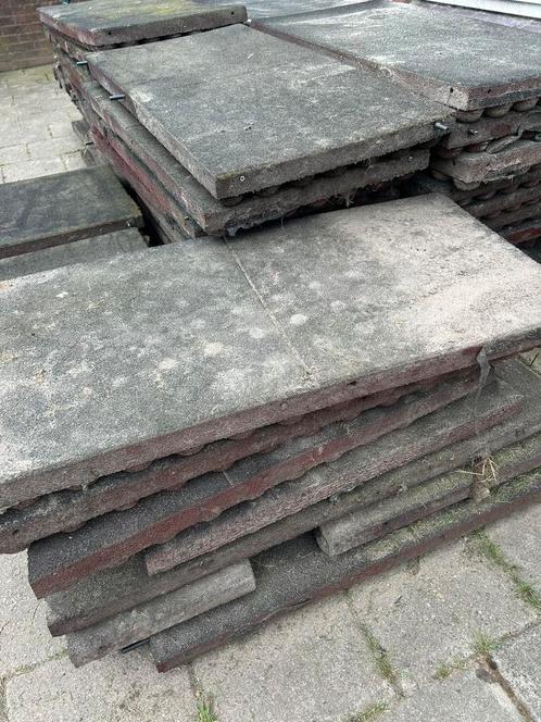 Rubberen tegels 100x50, dikte 8 cm, Tuin en Terras, Tegels en Klinkers, Overige materialen, Ophalen