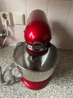 KitchenAid Mixer - Rode Kleur, 4 liter of meer, Ophalen of Verzenden, Gebruikt, 3 snelheden of meer