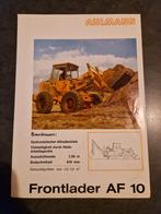 Ahlmann Frontlader AF 10 Brochure, Ophalen of Verzenden, Zo goed als nieuw, Techniek, Ahlmann