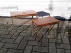 Vintage mimiset nesting tables teak mimi set tafeltjes, Huis en Inrichting, Tafels | Bijzettafels, Minder dan 55 cm, Gebruikt