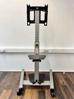 Professionele TV Standaard Verstelbaar met Wieltjes, Ophalen, Gebruikt