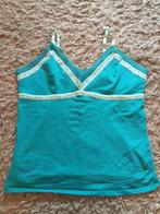 HEMA turquoise dameshemd hemd met cups onderhemd maat L, Kleding | Dames, Blauw, Maat 42/44 (L), Nieuw, Ophalen of Verzenden