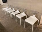 Punt en Shark Archirivolto design 6 witte stoelen, Kunststof, Wit, Ophalen of Verzenden, Zo goed als nieuw
