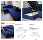 slaapbank, Huis en Inrichting, Slaapkamer | Slaapbanken, Blauw, 140 cm, Zo goed als nieuw, Ophalen