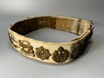 Riem met 17  emblemen (hate belt ww2), Ophalen of Verzenden, Landmacht, Nederland, Embleem of Badge