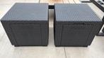 Twee tuin/balkon zitjes en opbergbox waterdicht, Tuin en Terras, Ophalen, Gebruikt