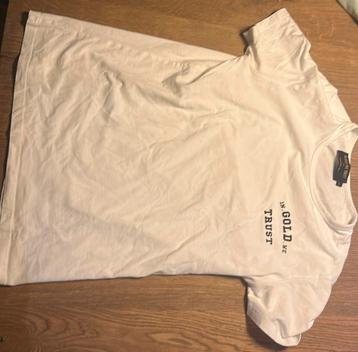 In Gold we Trust wit shirt beschikbaar voor biedingen