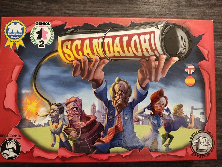 Scandaloh! board game, Hobby en Vrije tijd, Gezelschapsspellen | Bordspellen, Zo goed als nieuw, Een of twee spelers, Drie of vier spelers