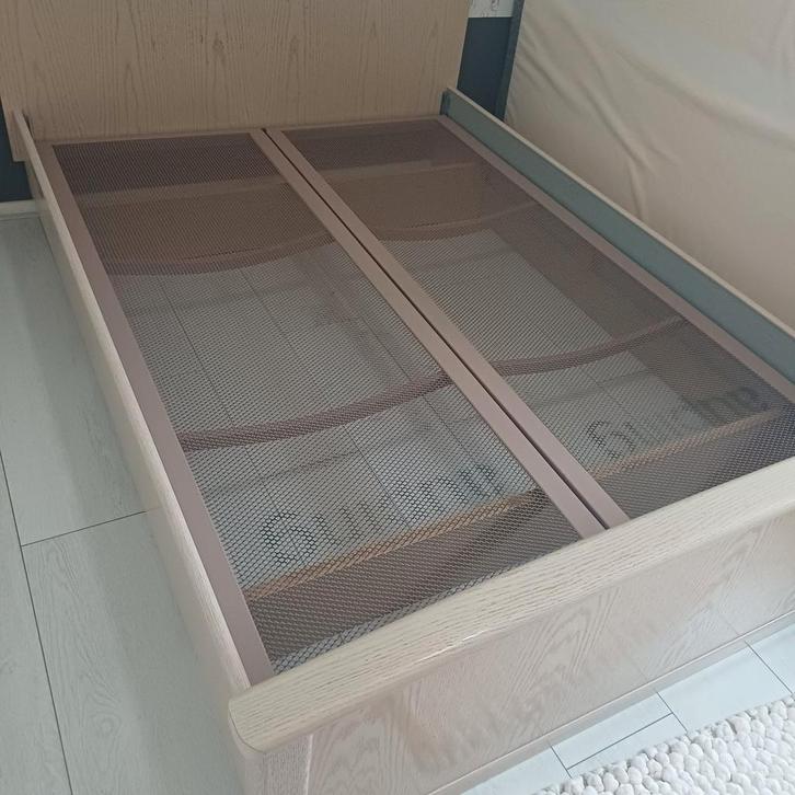 Auping bed 140 bij 200 inclusief 2 nacht(lade)kasten, Huis en Inrichting, Slaapkamer | Bedden, Gebruikt, Tweepersoons, 140 cm