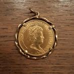 Gouden tientje 1911 in gouden hanger, Met hanger, Gebruikt, Ophalen of Verzenden, Goud