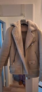 Zara Suede Jas met Teddyvoering - Maat S, Ophalen of Verzenden, Maat 36 (S), Gedragen, Zara