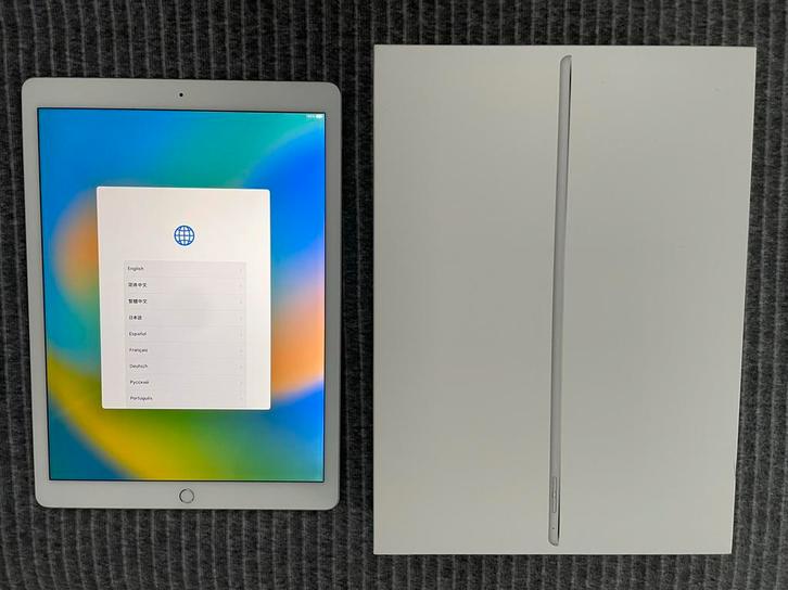iPad Pro 12.9” (1e generatie), Computers en Software, Apple iPads, Gebruikt, Apple iPad, Wi-Fi, 12 inch, 128 GB, Zilver, Ophalen