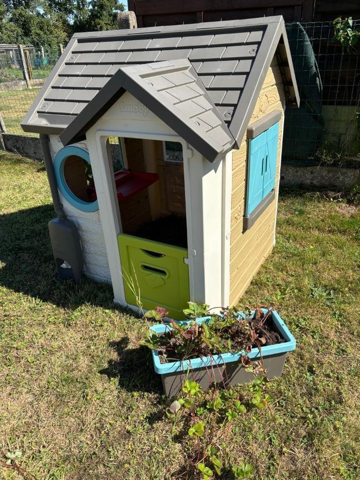 Smoby Garden House Speelhuis – Compleet met Accessoires, Kinderen en Baby's, Speelgoed | Buiten | Speelhuisjes, Zo goed als nieuw