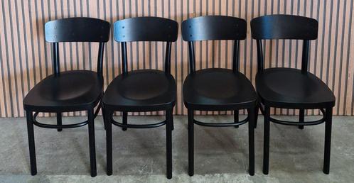 6 x Ikea Idolf cafestoelen zwart houten cafe bistro stoelen, Huis en Inrichting, Stoelen, Zo goed als nieuw, Vijf, Zes of meer stoelen