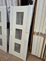 83x201,5cm binnendeur opdek links ral9010 incl mat glas XB12, Ophalen, 80 tot 100 cm, ., Binnendeur